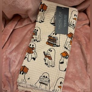 rachel zoe halloween ghost reading books kitchen towels